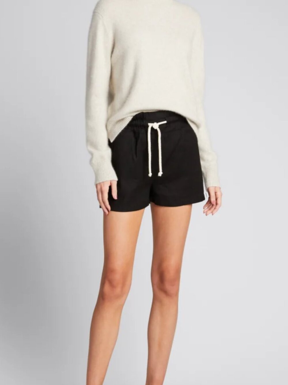 Monrow Paper Bag Linen Shorts